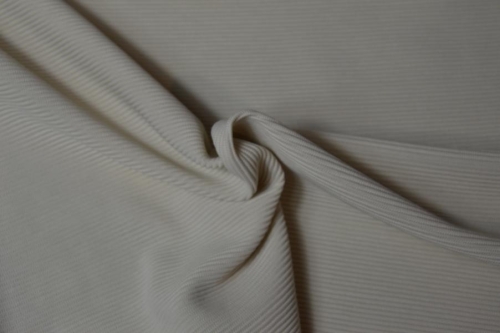 Rippjersey | Ottoman uni | Ecru